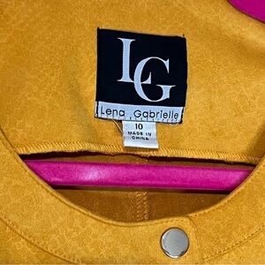 Women’s Lena Gabrielle Mustard yellow Blazer/Suit jacket Size 10